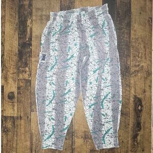 International‎ Muscle USA Pants Abstract Print Elastic Waist  Large 26" length
